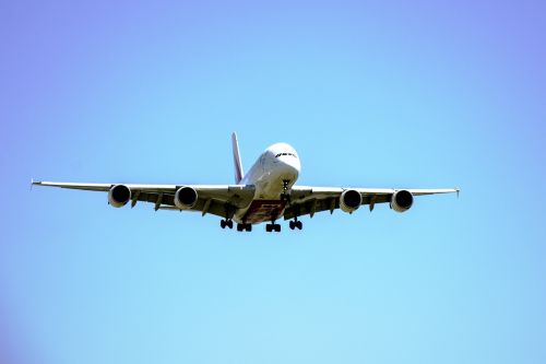 plane blue sky