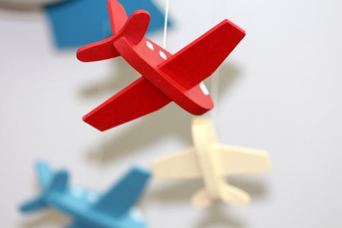 plane toys red