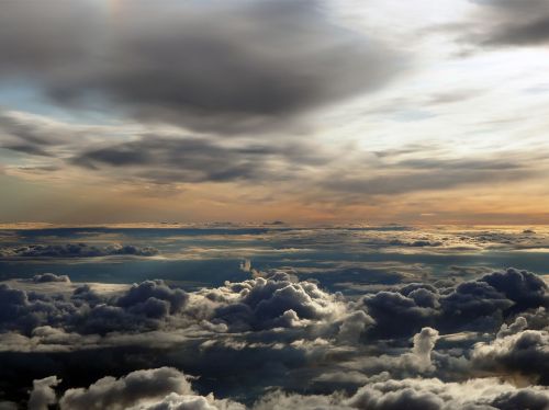 plane clouds iceland