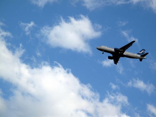 plane sky cloud