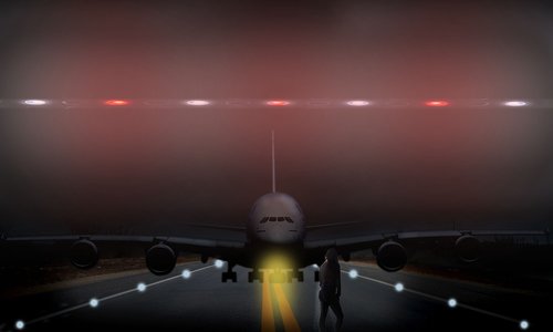 plane  landing  dark