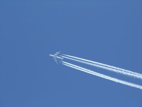 plane flight sky