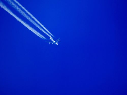 plane heaven blue