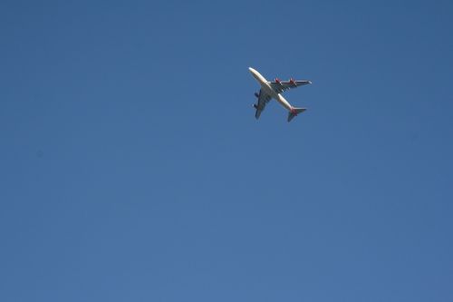 plane blue sky vehicle