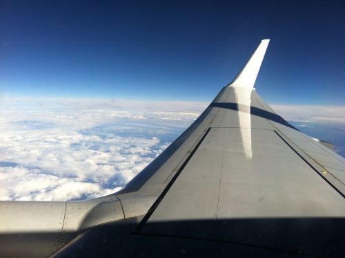 plane view aircraft sky