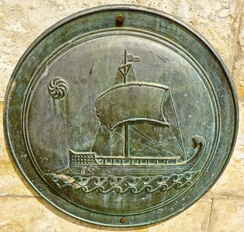 plaque roman bronze