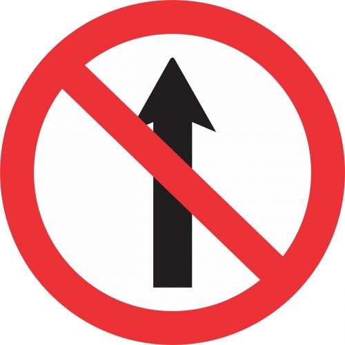 plate indicative forbidden
