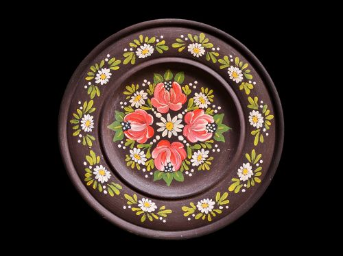 plate wooden plate wall plate