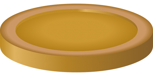 plate gold coin