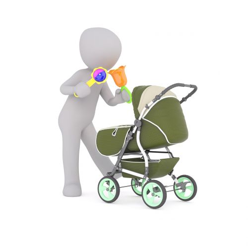 baby carriage baby baby-sitter
