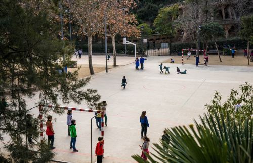 playground school children playing