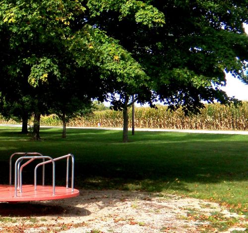 playground trees rural