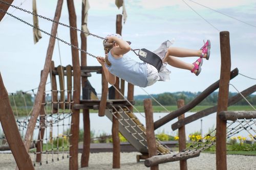 playground swing child