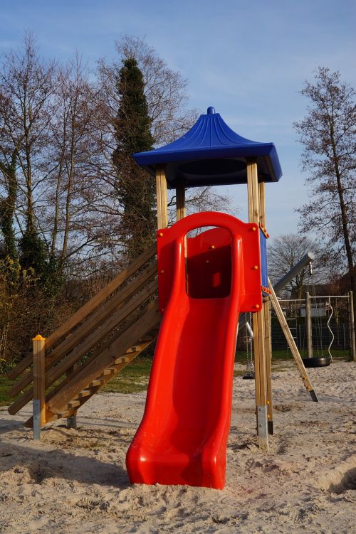 playground slide tower