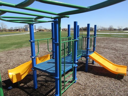 playground  slide  outdoors