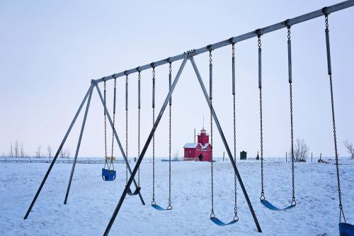 playground swings swing set