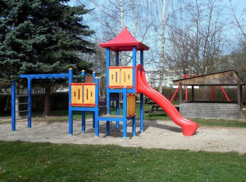 playground game device slide