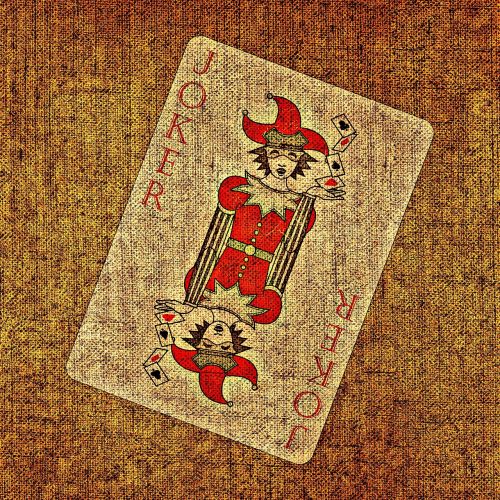 playing card joker tissue