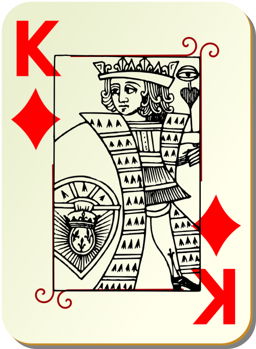 playing card king card deck