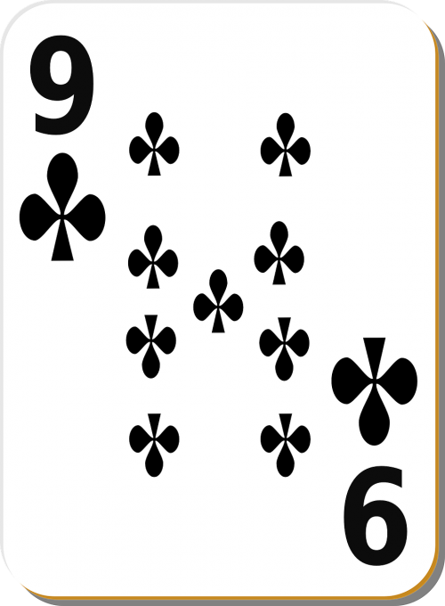 playing card nine clubs