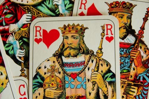 playing cards kings heart