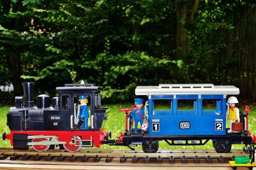 playmobil railway steam locomotive