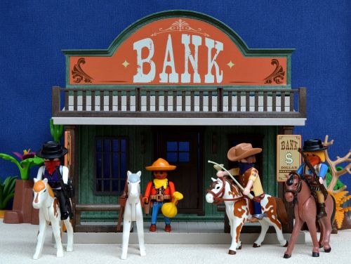 playmobil western bank