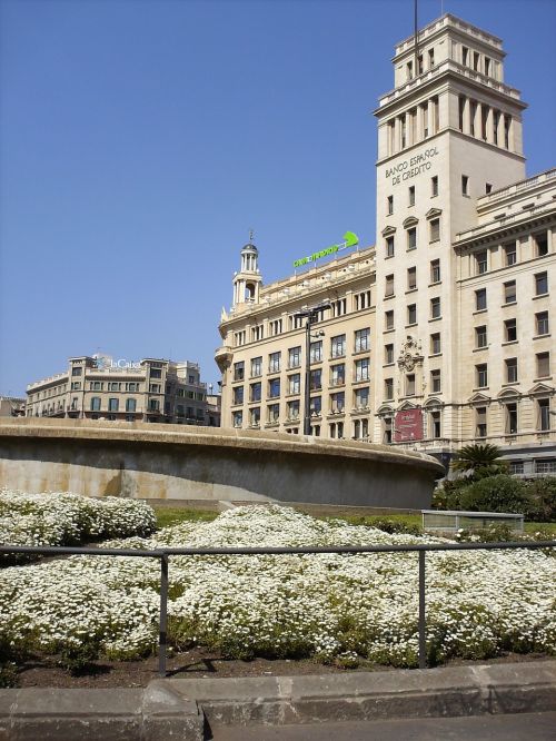 plaza catalunya barcelona spain