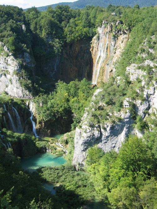 plitvice lakes croatia waterfall