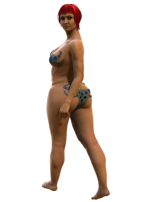 plus-size woman bikini