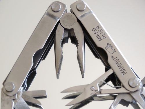 pocket tool pliers scissors