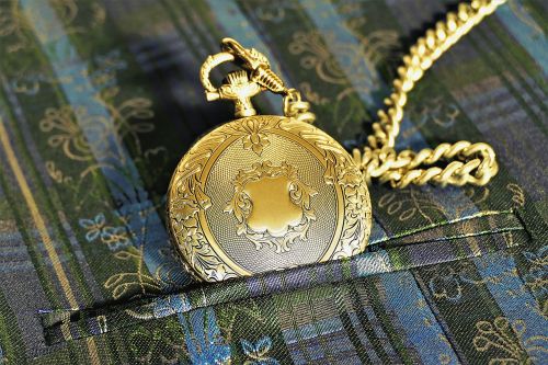 pocket watch golden ornament
