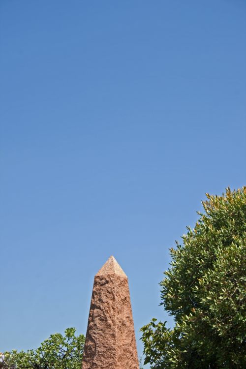 Point Of Obelisk Against Blue Sky