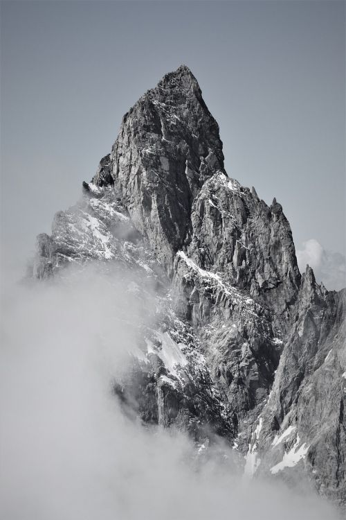 pointe noire de peuterey the mont-blanc massif mountain