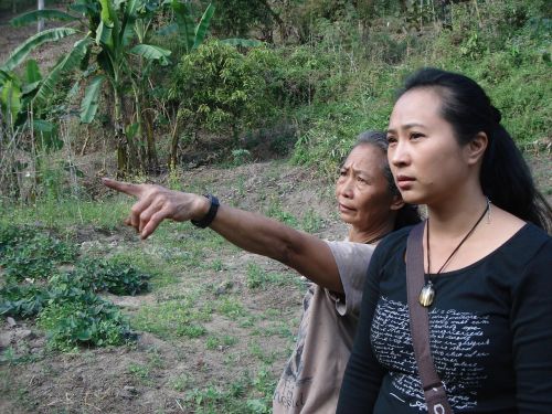 pointing thai thai women