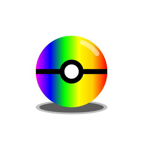 pokemon pokemon ball rainbow
