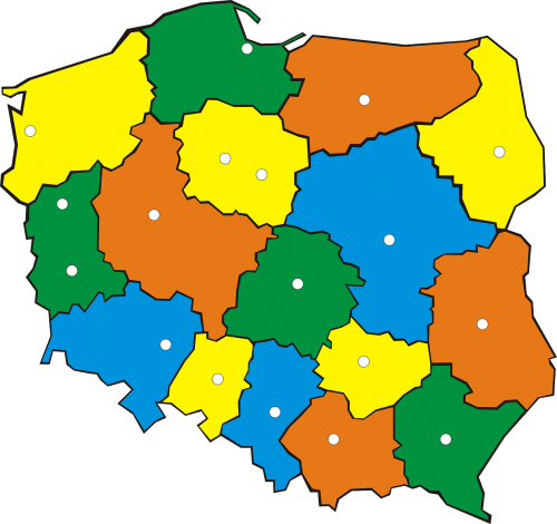 poland administration map