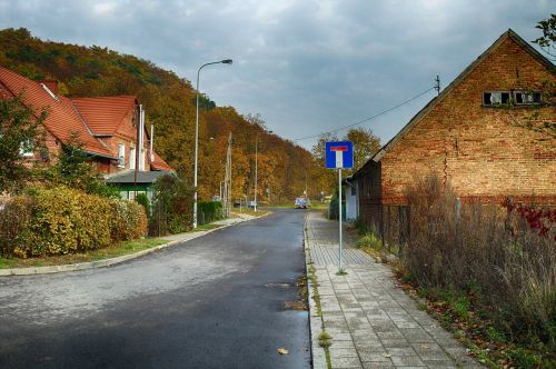 poland village buildings