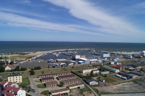 poland  the coast  buildings