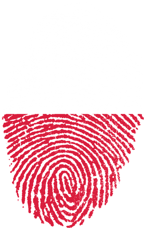 poland flag fingerprint