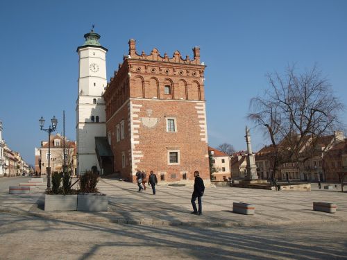 poland sandomierz the town hall