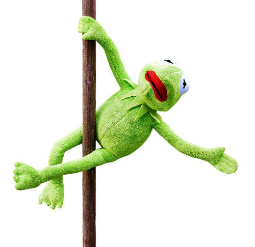 pole dance kermit funny