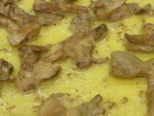 polenta flour mushrooms