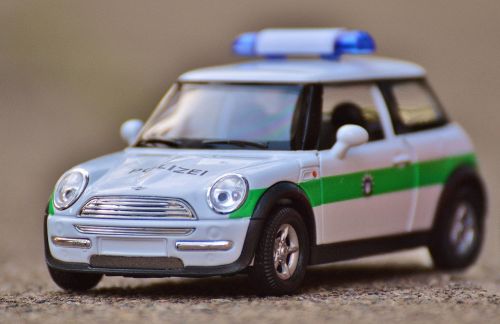 police mini cooper auto