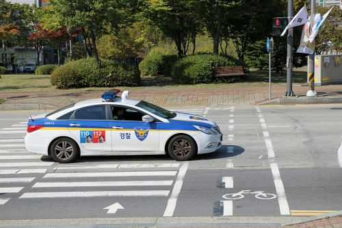 police road car