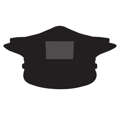 police hat silhouette