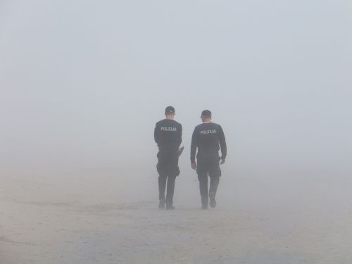 police fog seaside