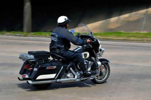 police officer motorcycle patrol