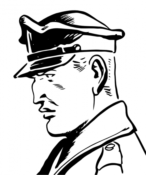 policeman retro hat