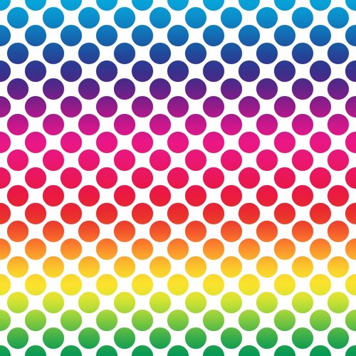 polka dots spectrum colours